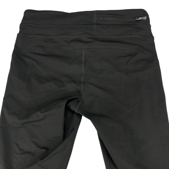 Lolë Capri Leggings Womens Small Black Nylon Stretch Elastic Waist Straight Leg - Picture 12 of 16